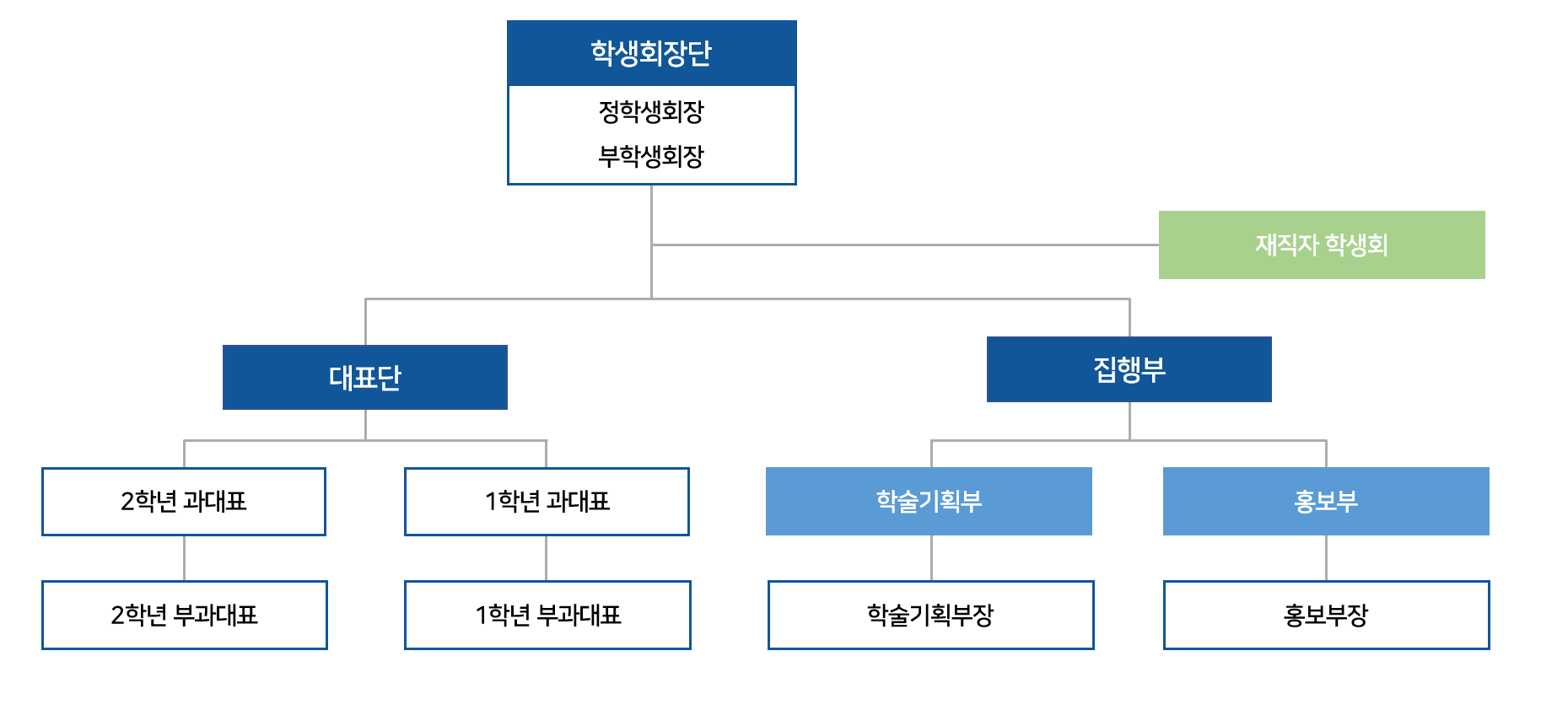 문헌정보학과 학생회 조직도
